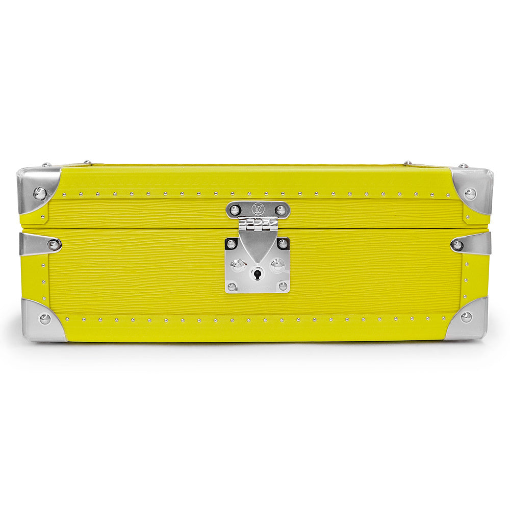 Louis Vuitton Coffret 8 Montre Watch Trunk Yellow Epi Leather Silver Hardware NS Rank – Custom-Order LV Watch Case Collectible