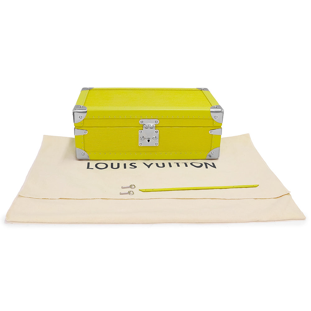 Louis Vuitton Coffret 8 Montre Watch Trunk Yellow Epi Leather Silver Hardware NS Rank – Custom-Order LV Watch Case Collectible