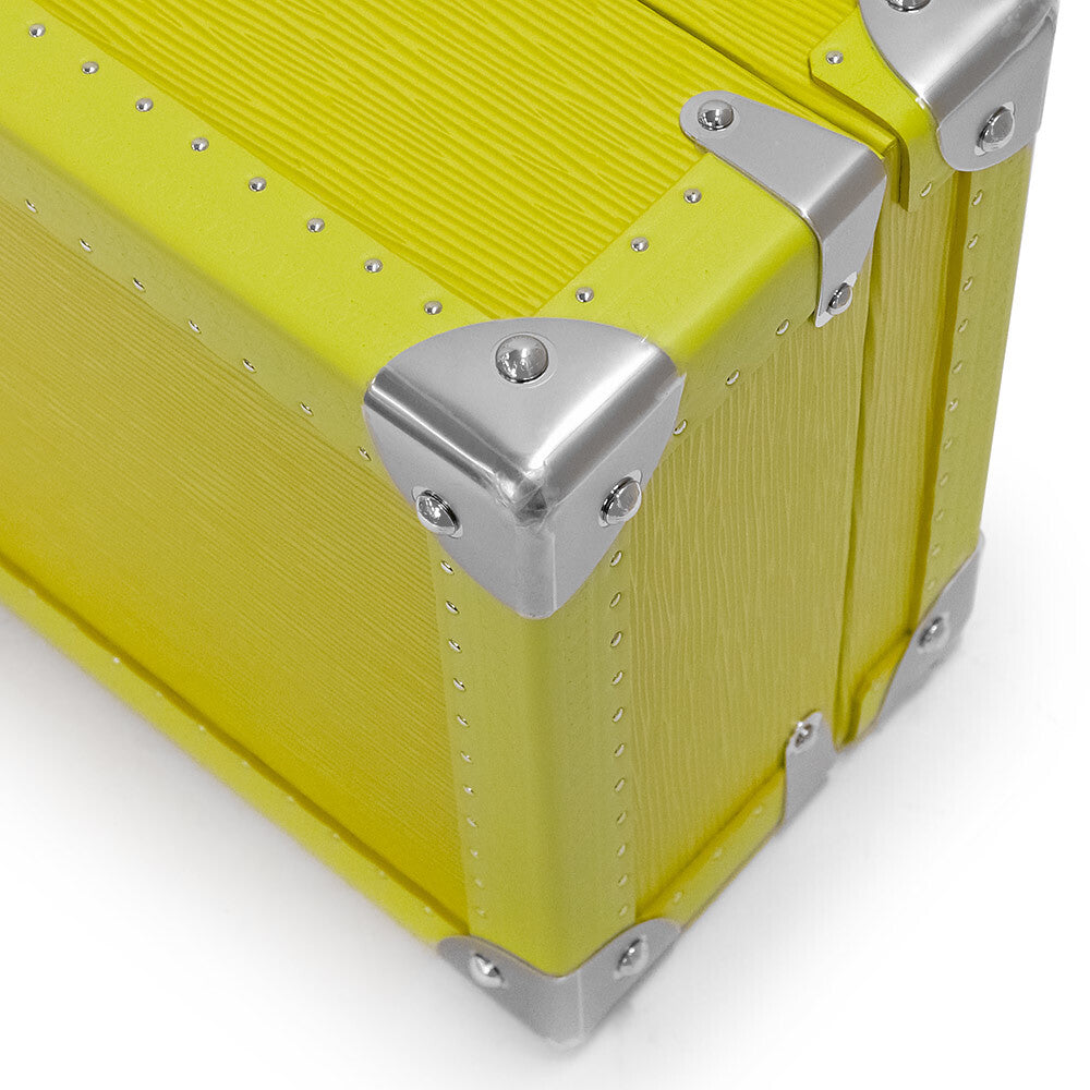 Louis Vuitton Coffret 8 Montre Watch Trunk Yellow Epi Leather Silver Hardware NS Rank – Custom-Order LV Watch Case Collectible