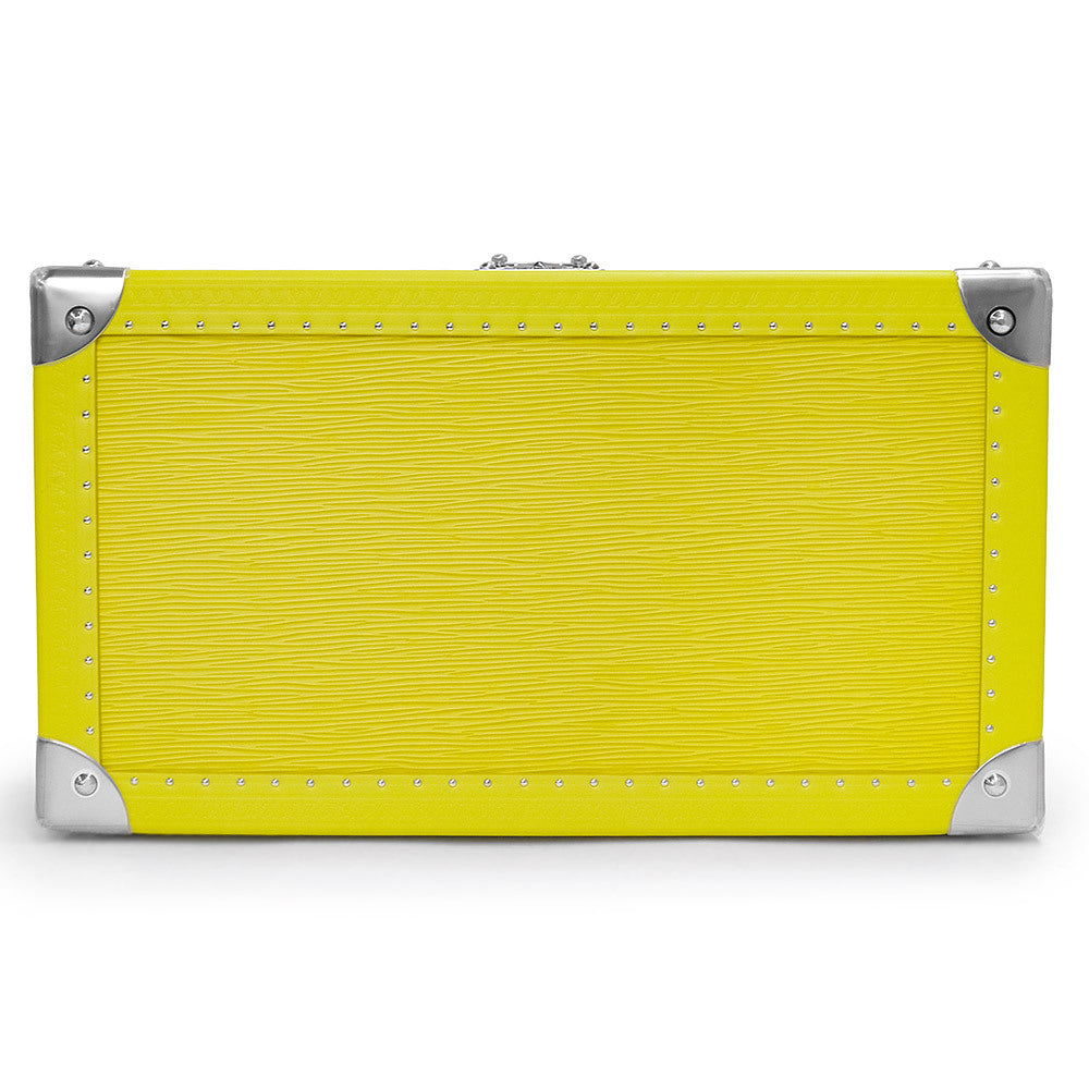 Louis Vuitton Coffret 8 Montre Watch Trunk Yellow Epi Leather Silver Hardware NS Rank – Custom-Order LV Watch Case Collectible