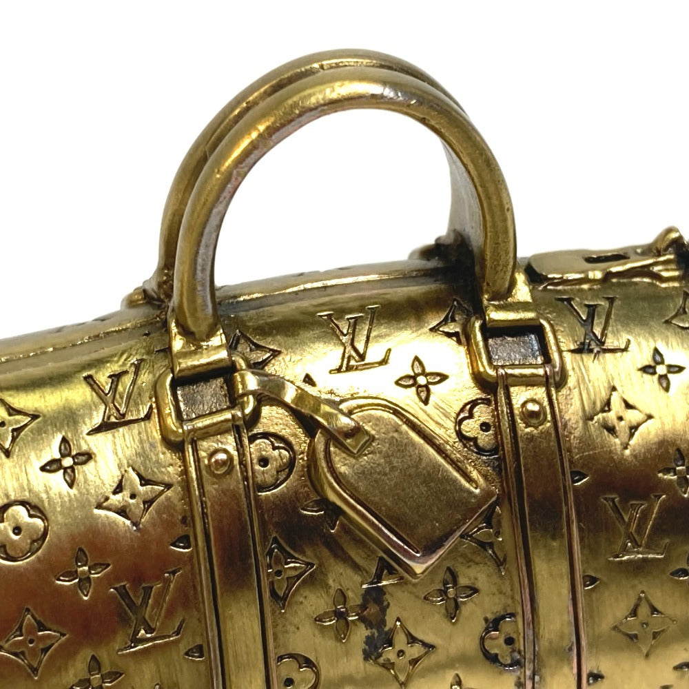 Louis Vuitton Monogram Keepall Miniature Sculpture Paperweight · Solid Metal Bronze-Gold LV Desk Objet · Collectible Novelty Accessory