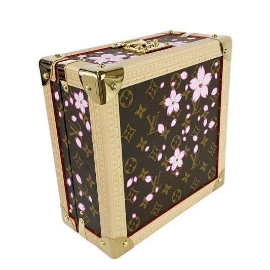 Unused Louis Vuitton Sakura Jewelry Case, Takashi Murakami Sakura Monogram Gold, M14039