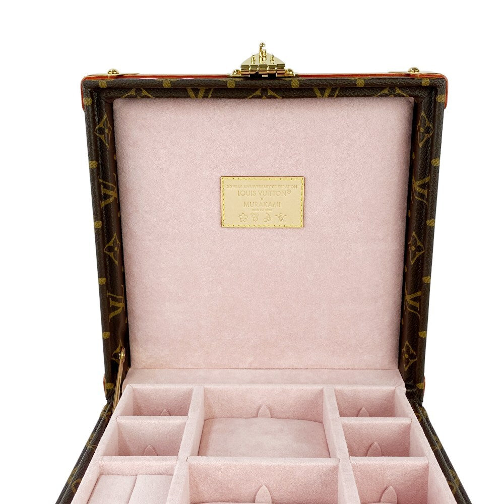 Unused Louis Vuitton Sakura Jewelry Case, Takashi Murakami Sakura Monogram Gold, M14039