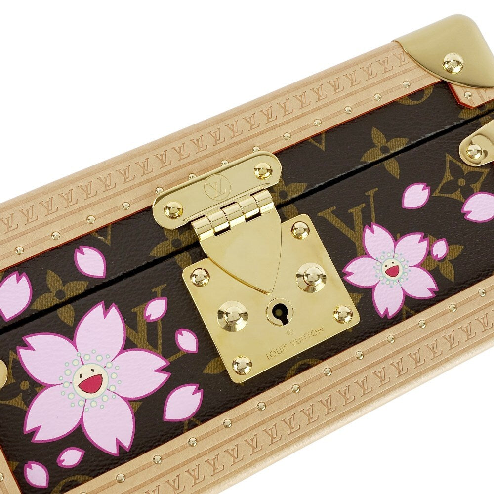 Unused Louis Vuitton Sakura Jewelry Case, Takashi Murakami Sakura Monogram Gold, M14039