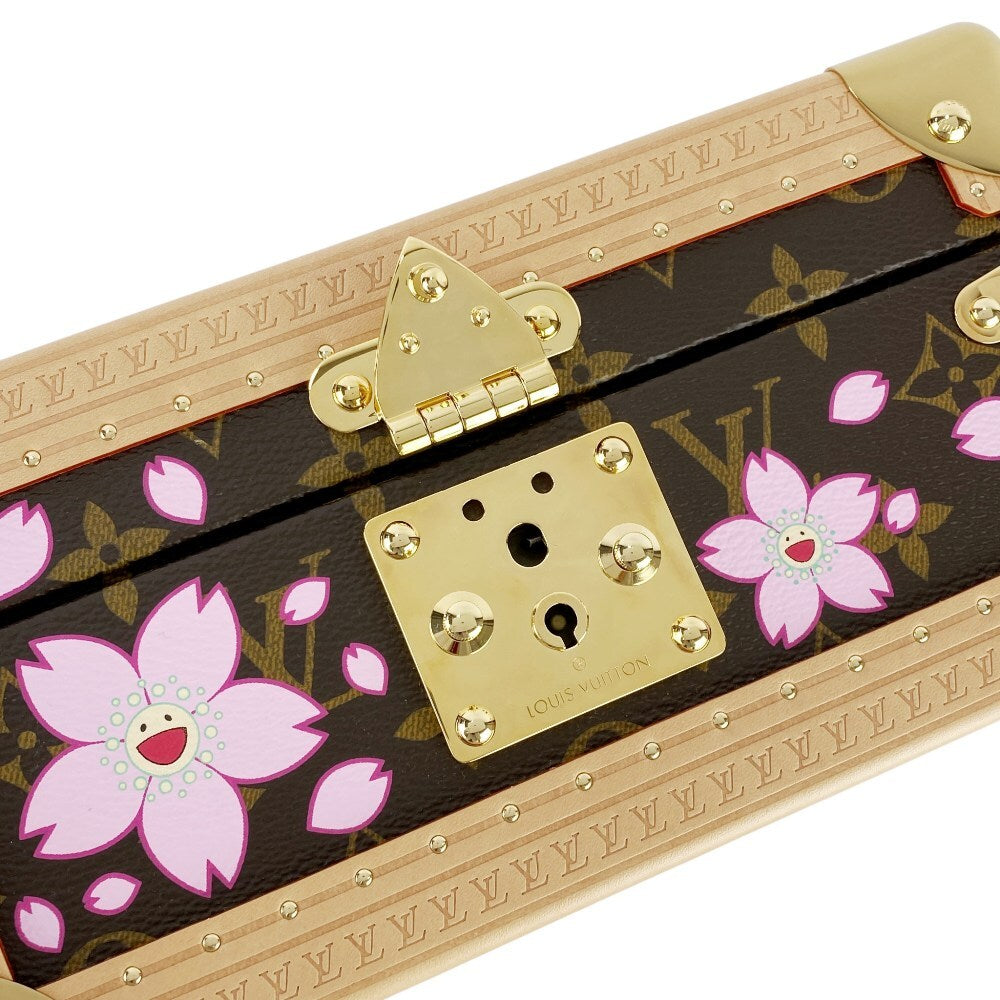 Unused Louis Vuitton Sakura Jewelry Case, Takashi Murakami Sakura Monogram Gold, M14039