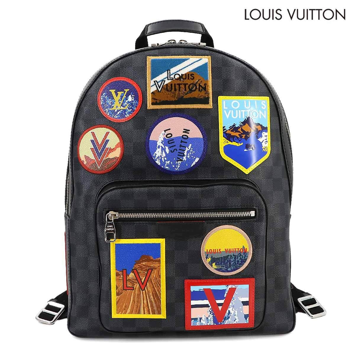 Louis Vuitton Damier Graphite Alpha Backpack N40042 – Multi Patch Exploration Edition – Graphite Canvas Men’s Collector Bag