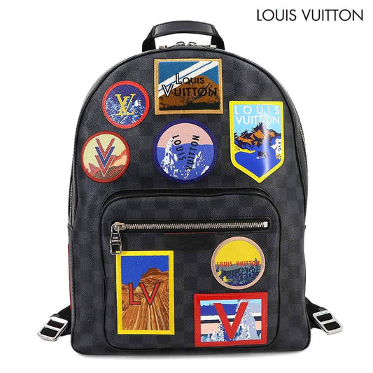 Louis Vuitton Damier Graphite Alpha Backpack N40042 – Multi Patch Exploration Edition – Graphite Canvas Men’s Collector Bag