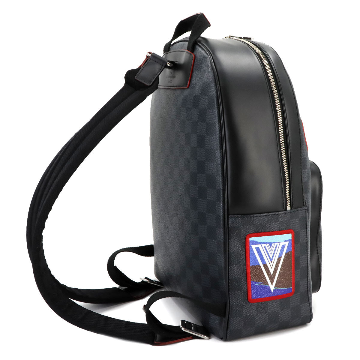Louis Vuitton Damier Graphite Alpha Backpack N40042 – Multi Patch Exploration Edition – Graphite Canvas Men’s Collector Bag
