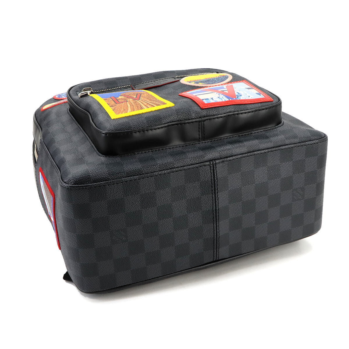 Louis Vuitton Damier Graphite Alpha Backpack N40042 – Multi Patch Exploration Edition – Graphite Canvas Men’s Collector Bag