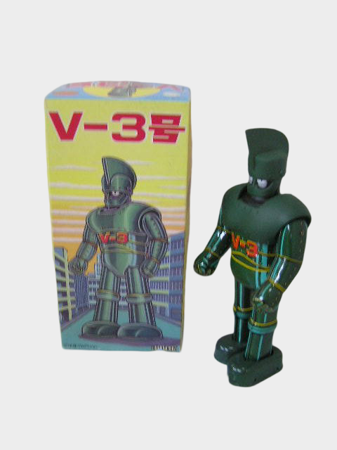 V-3 Tin Walking Robot — Japanese Mechanical Showa Era Figure