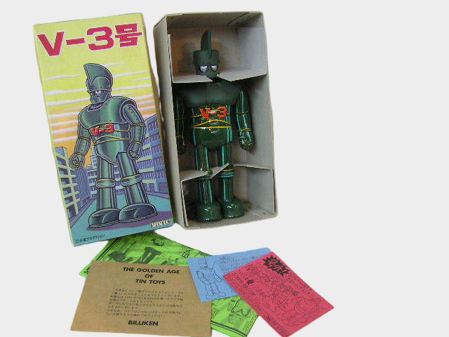 V-3 Tin Walking Robot — Japanese Mechanical Showa Era Figure