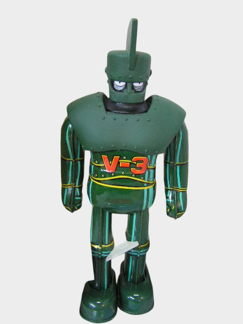 V-3 Tin Walking Robot — Japanese Mechanical Showa Era Figure