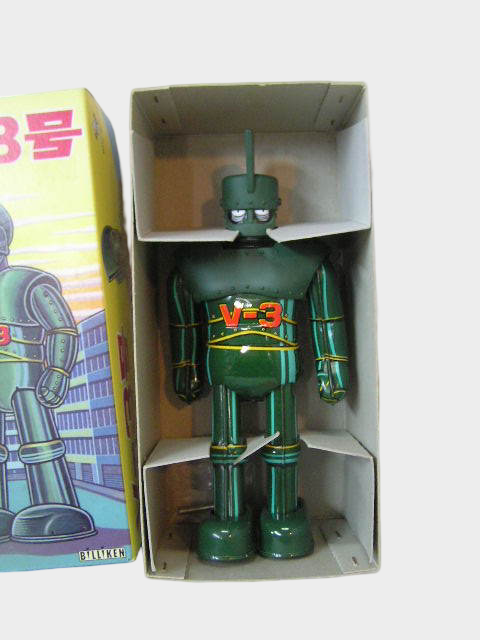 V-3 Tin Walking Robot — Japanese Mechanical Showa Era Figure