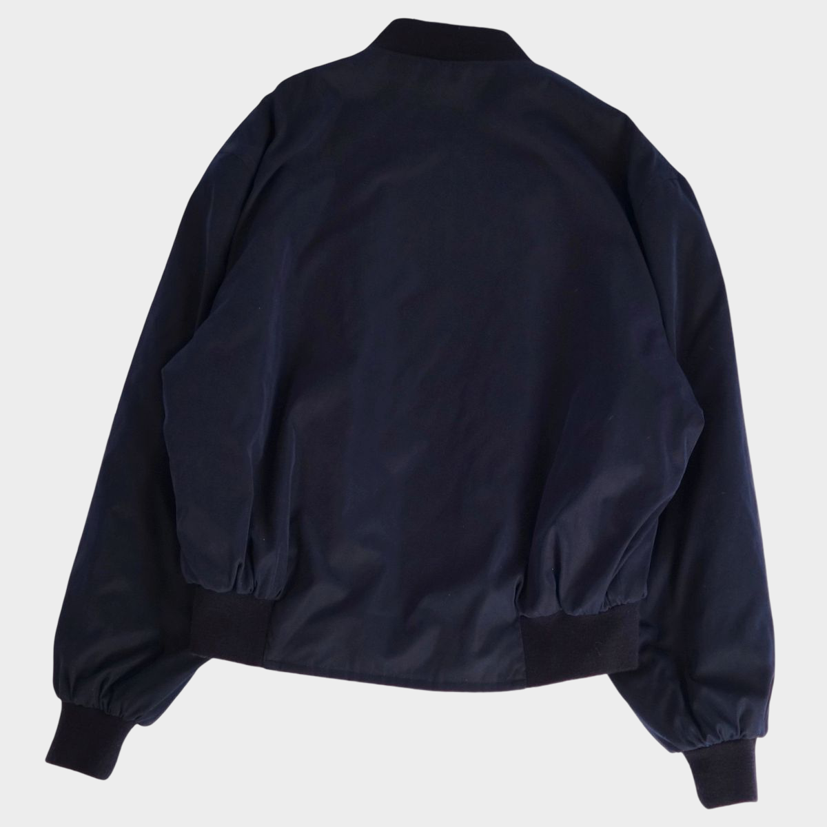 Vintage Hermes CONCERTO Reversible Silk Blouson Jacket Blue Musical Instrument Print Size 52 Archival