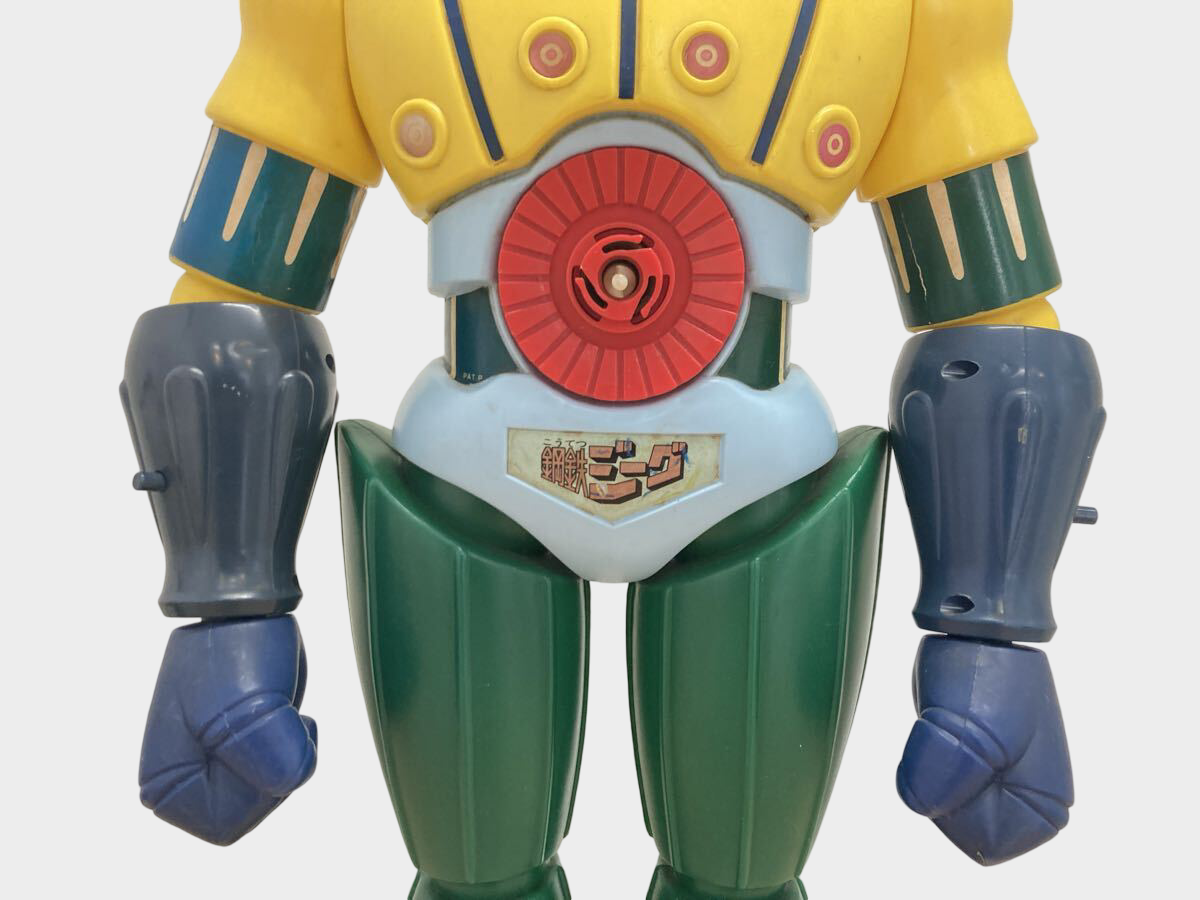 Vintage Steel Jeeg Soft Vinyl Figure 65cm — Rocket Punch Working — Display Giant Jumbo Machinder — Classic Retro Mecha (Propeller Missing)
