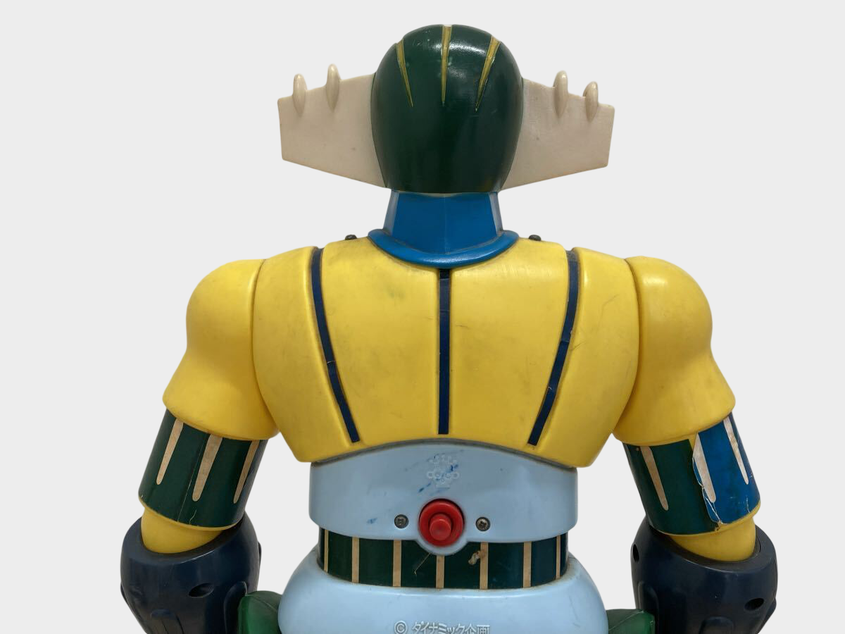 Vintage Steel Jeeg Soft Vinyl Figure 65cm — Rocket Punch Working — Display Giant Jumbo Machinder — Classic Retro Mecha (Propeller Missing)