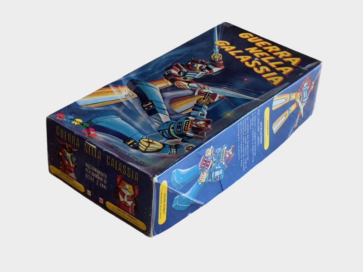 VIKING ROBOT “Guerra Nella Galassia” Mini Machinder — Rare Hong Kong Export-Market Robot Figure with Box, Unlicensed Vintage Oddity