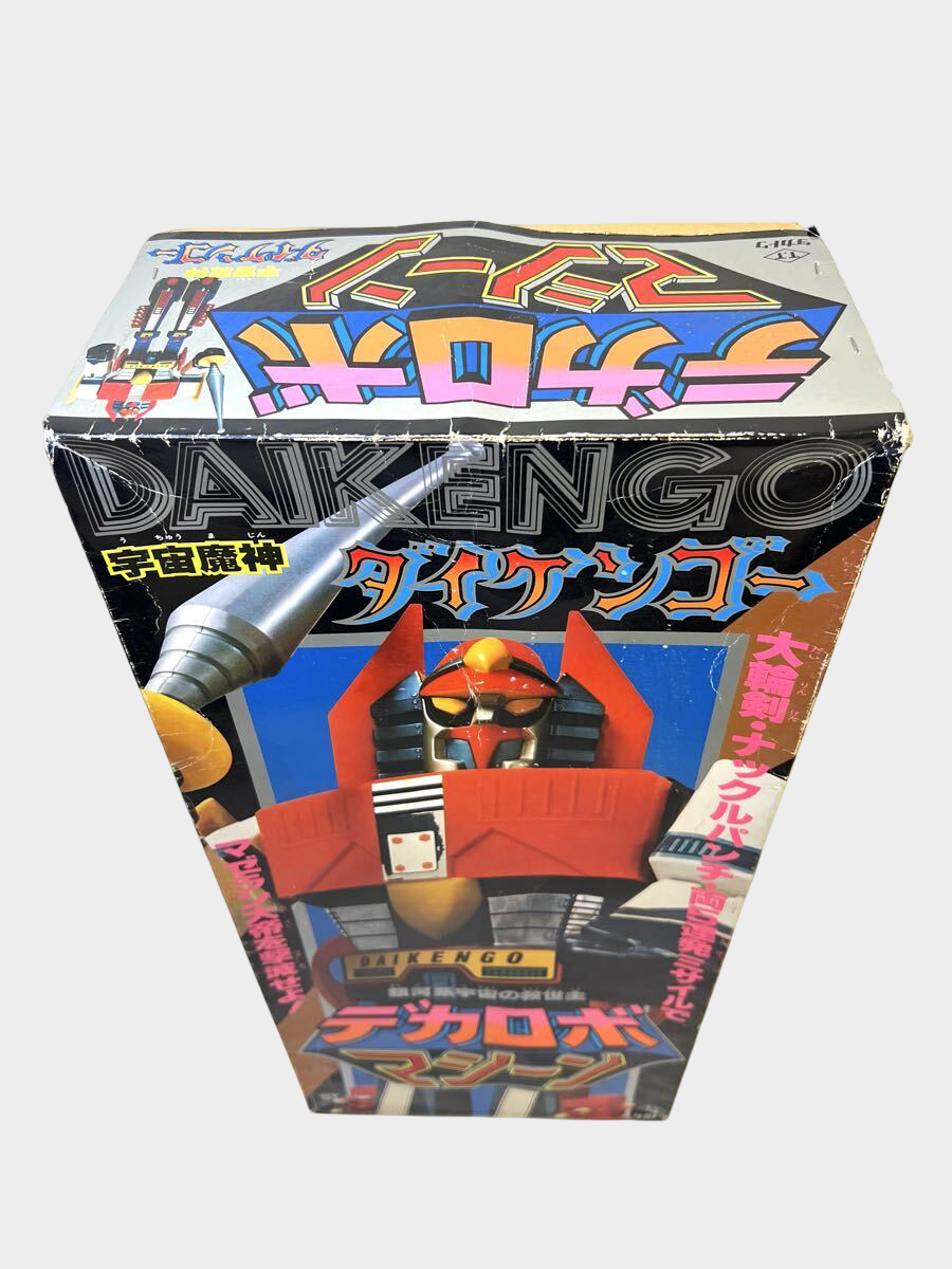 Popy Daikengo Jumbo Machinder Vintage 1970s Giant Robot Figure w/ Box — Display-Grade, Rare Japanese Showa Classic (Incomplete Tail Part)