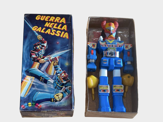 VIKING ROBOT “Guerra Nella Galassia” Mini Machinder — Rare Hong Kong Export-Market Robot Figure with Box, Unlicensed Vintage Oddity