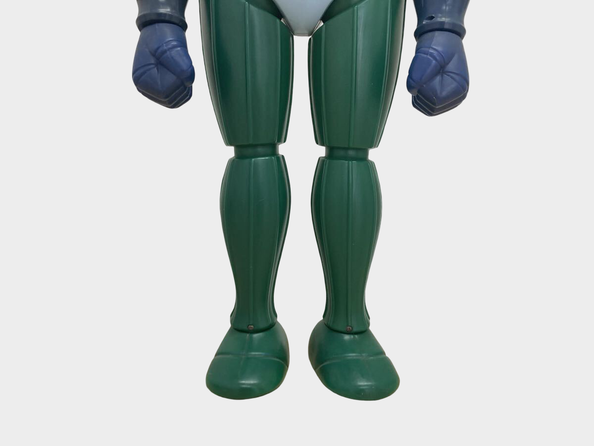 Vintage Steel Jeeg Soft Vinyl Figure 65cm — Rocket Punch Working — Display Giant Jumbo Machinder — Classic Retro Mecha (Propeller Missing)