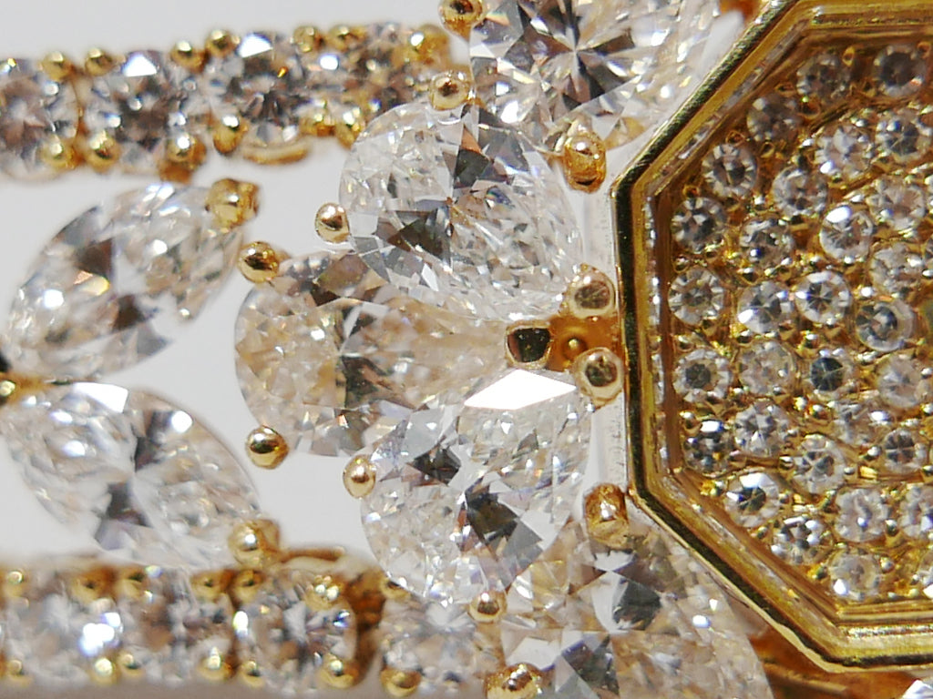 Vacheron Constantin Ladies High Jewelry Watch – 18K Yellow Gold × Marquis Diamonds – Manual-Wind – Rare Haute Joaillerie