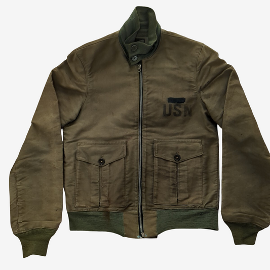 Vintage Original 1930s US Navy 37J1 Flight Jacket Original Pre WWII Aviation USN Rare