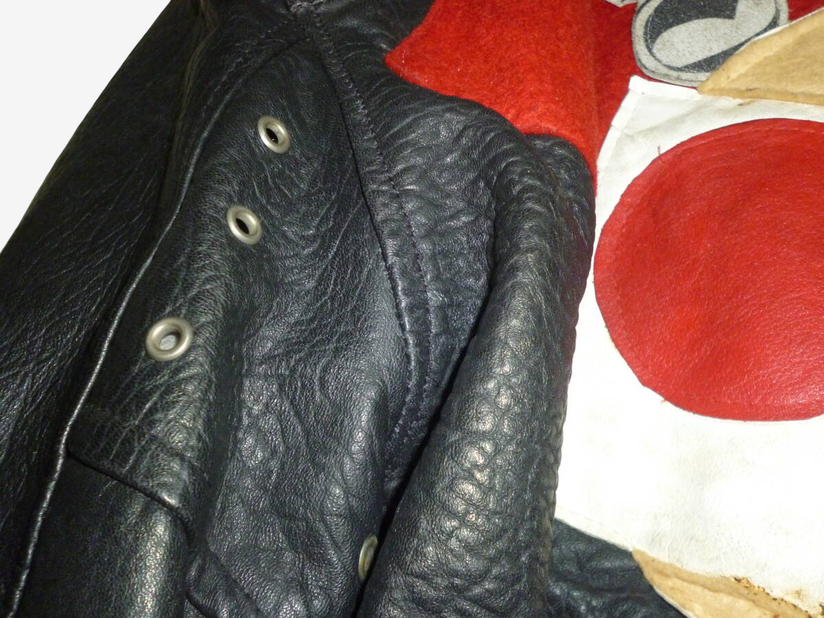 Vintage 1982 Johnsons La Rocka Sky Bandit Leather Flying Jacket King’s Road London Rare