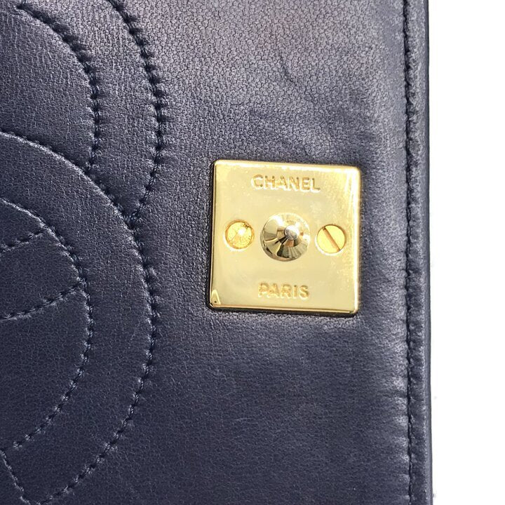 Vintage Chanel Mini Matelasse 19 Navy Lambskin Gold Hardware 1 Series