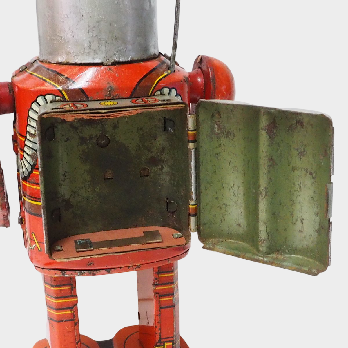 Masudaya Space Man Electric Walking Tin Astronaut Robot – Showa Era Japanese Sci-Fi Tin Toy, Rare Battery-Powered Model