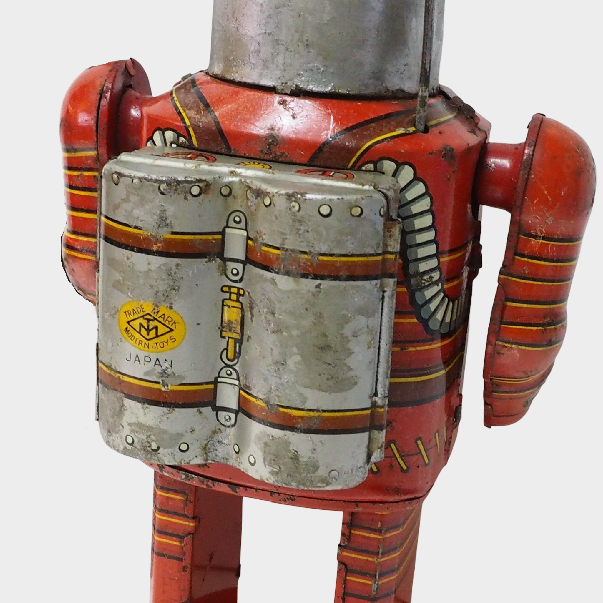 Masudaya Space Man Electric Walking Tin Astronaut Robot – Showa Era Japanese Sci-Fi Tin Toy, Rare Battery-Powered Model
