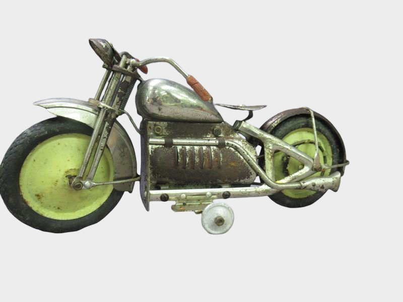 Vintage Japanese Tin Indian Motorcycle Toy Japan Prewar Style Boxed 27cm Wind-Up