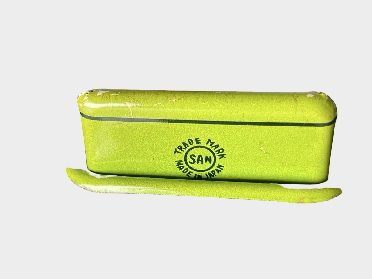 Vintage Japanese Tin Sidecar Motorcycle M-732 | Marusan-Style Showa Retro Friction Bike Toy | Made in Japan