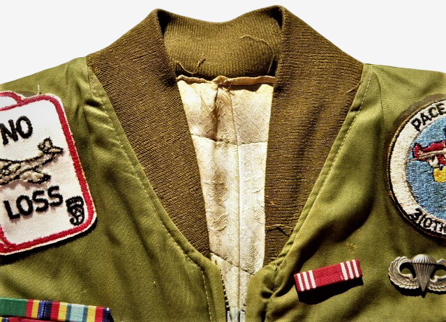 Vintage Korea Tour Jacket Patch Covered Military Souvenir Jacket 40s 50s Squadron Badge Trophy Jacket Rare