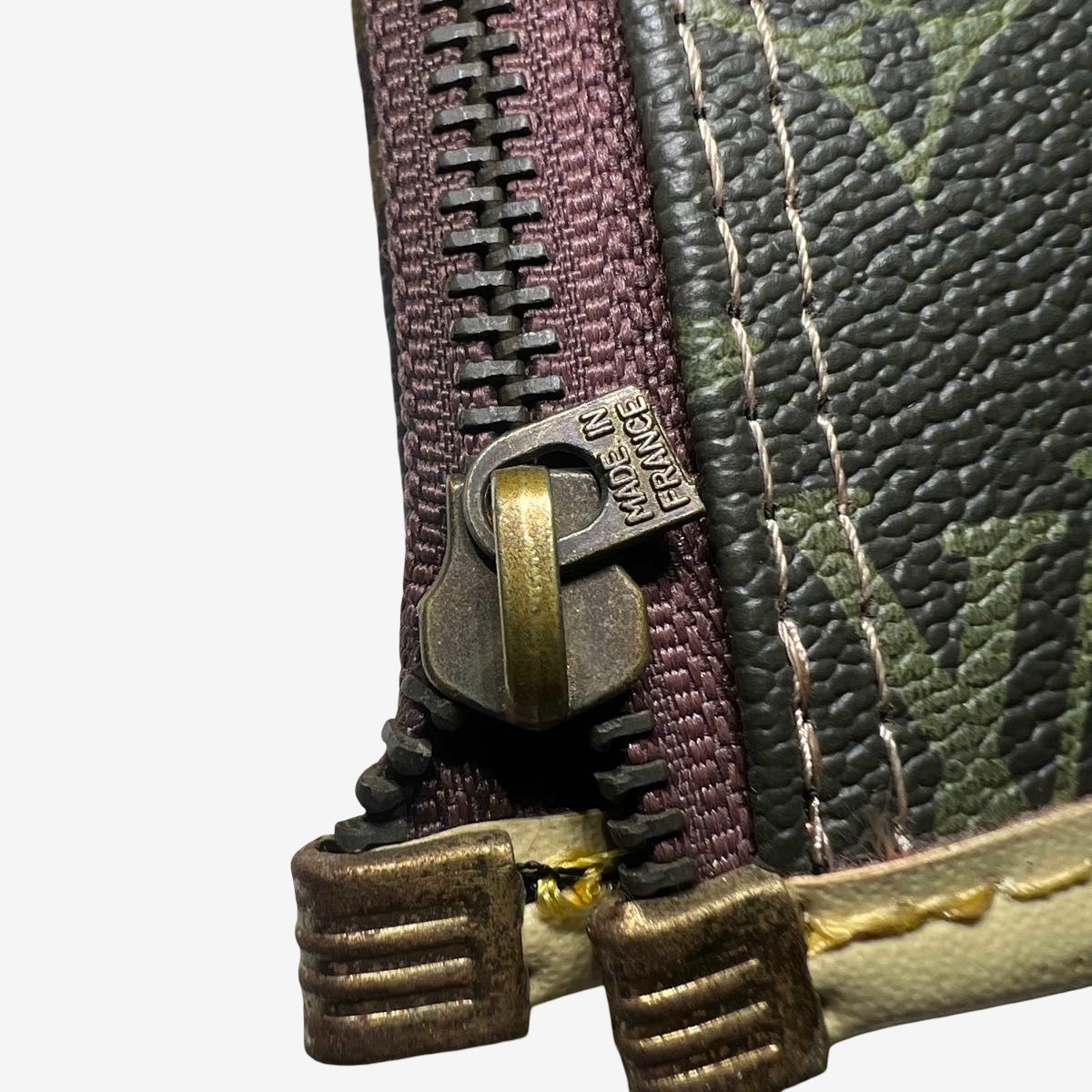 Louis Vuitton Vintage Monogram Golf Caddy Bag, Patinated Vachetta Leather, with Hood & Shoulder Strap
