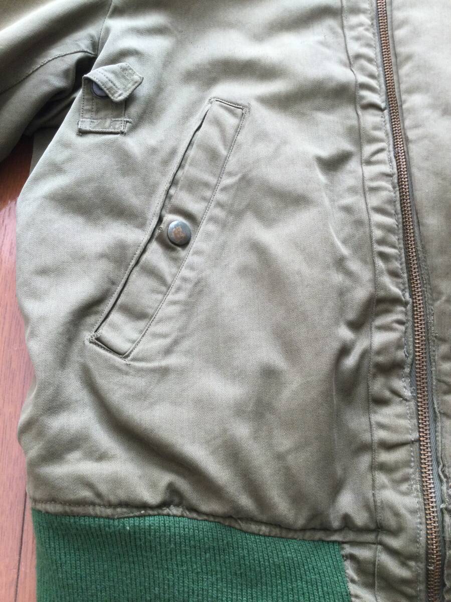 Vintage MA-1 Style Flight Jacket Jack Ridley Bell X-1 Mach Buster Custom Aviation Nylon Bomber Rare