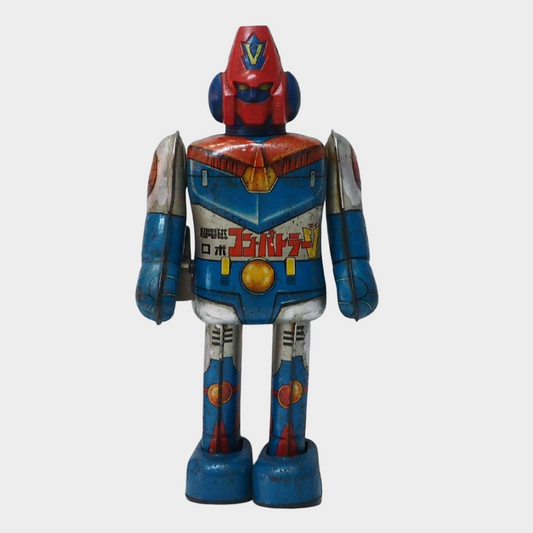 Vintage Popy Combattler V Tin Walking Robot Chodenji Robo Showa Era Japan