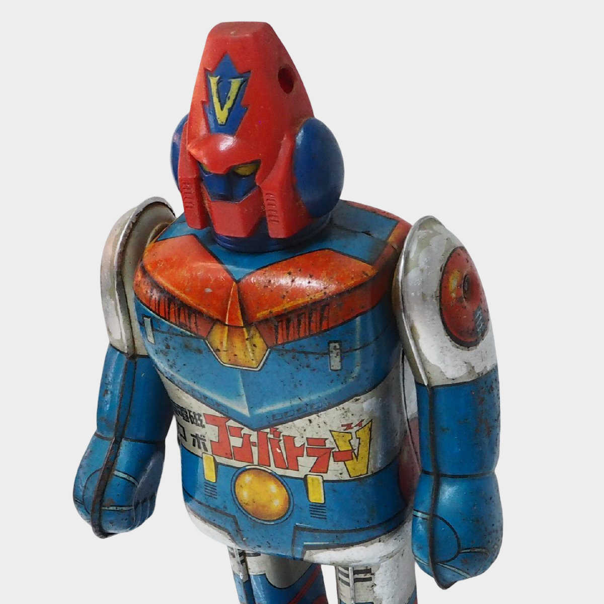 Vintage Popy Combattler V Tin Walking Robot Chodenji Robo Showa Era Japan