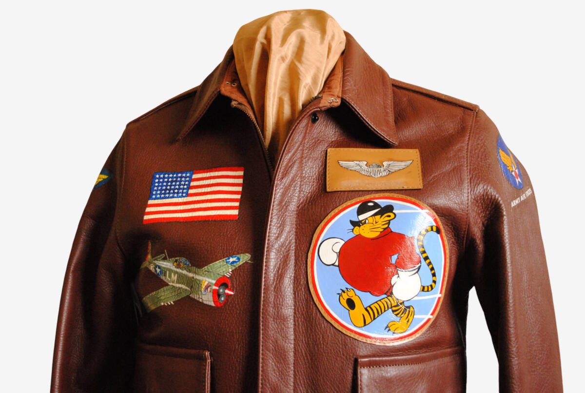 Flying Leather A-2 Horsehide Full Paint Jacket WWII Pin-Up Custom USAAF Art Size 38 USA Made Rare