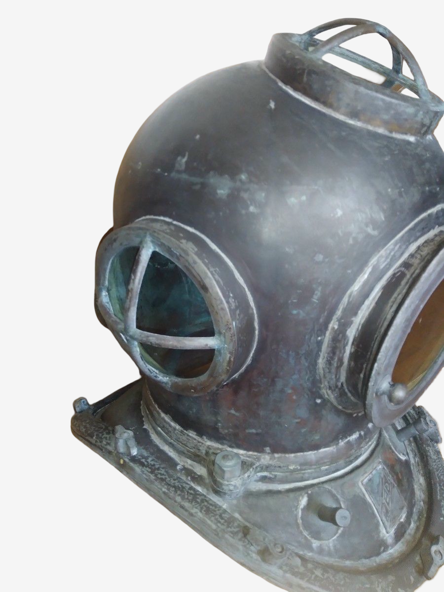 Vintage TOA Style Diving Helmet Nautical Maritime Industrial Antique Display Object