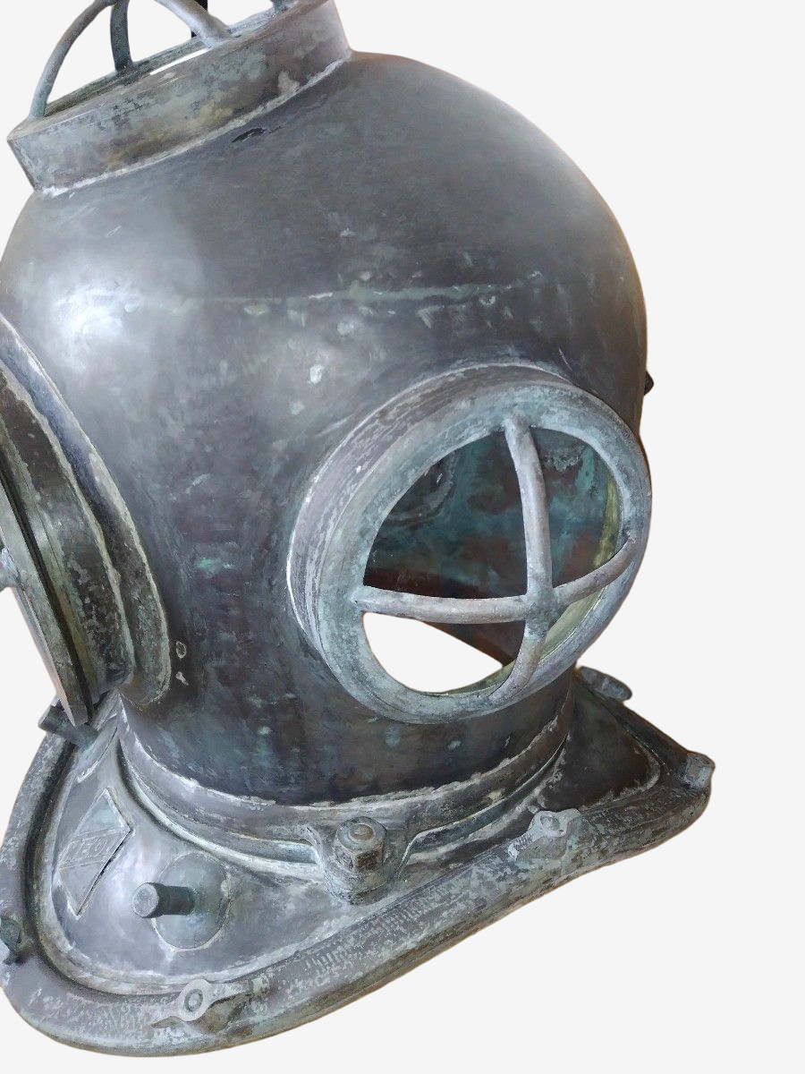 Vintage TOA Style Diving Helmet Nautical Maritime Industrial Antique Display Object
