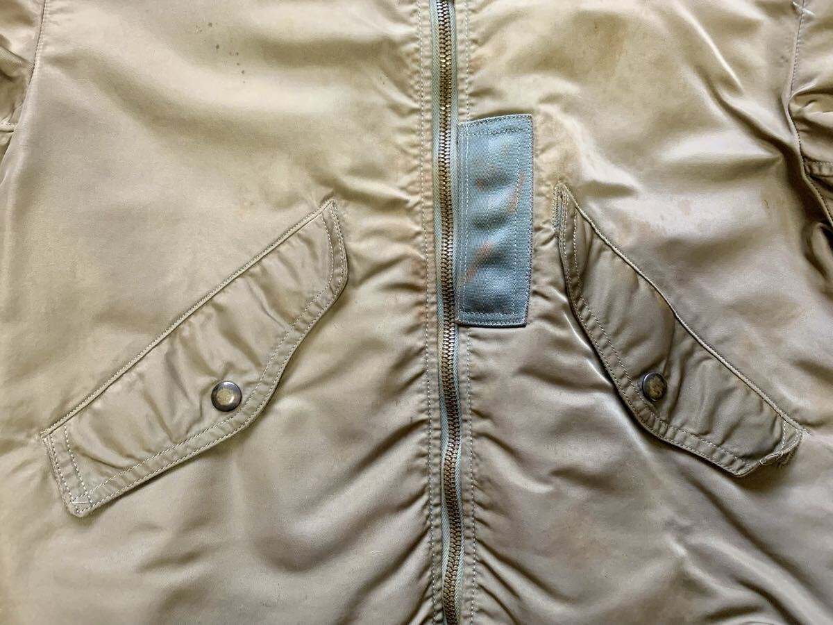 Vintage USAF L-2B Flight Jacket Skyline Clothing MIL-J-7448C Early Nylon Military Jacket Small Original