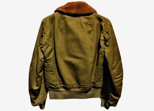 Vintage WWII B-15 Flight Jacket USAAF Hand Painted Squadron Art Military Bomber