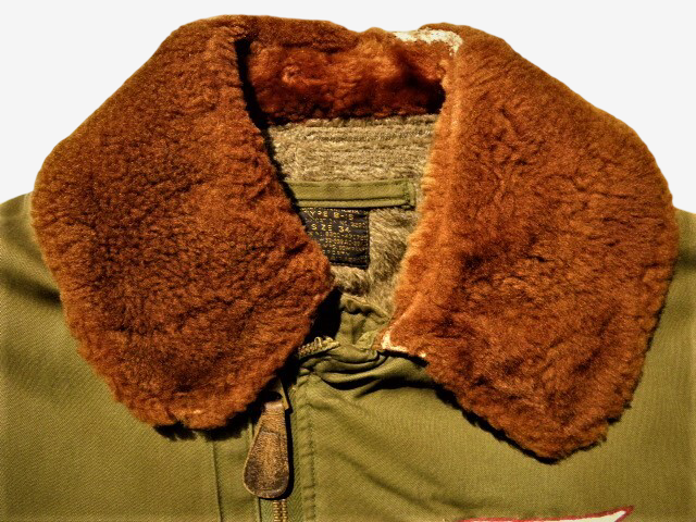 Vintage WWII B-15 Flight Jacket USAAF Hand Painted Squadron Art Military Bomber