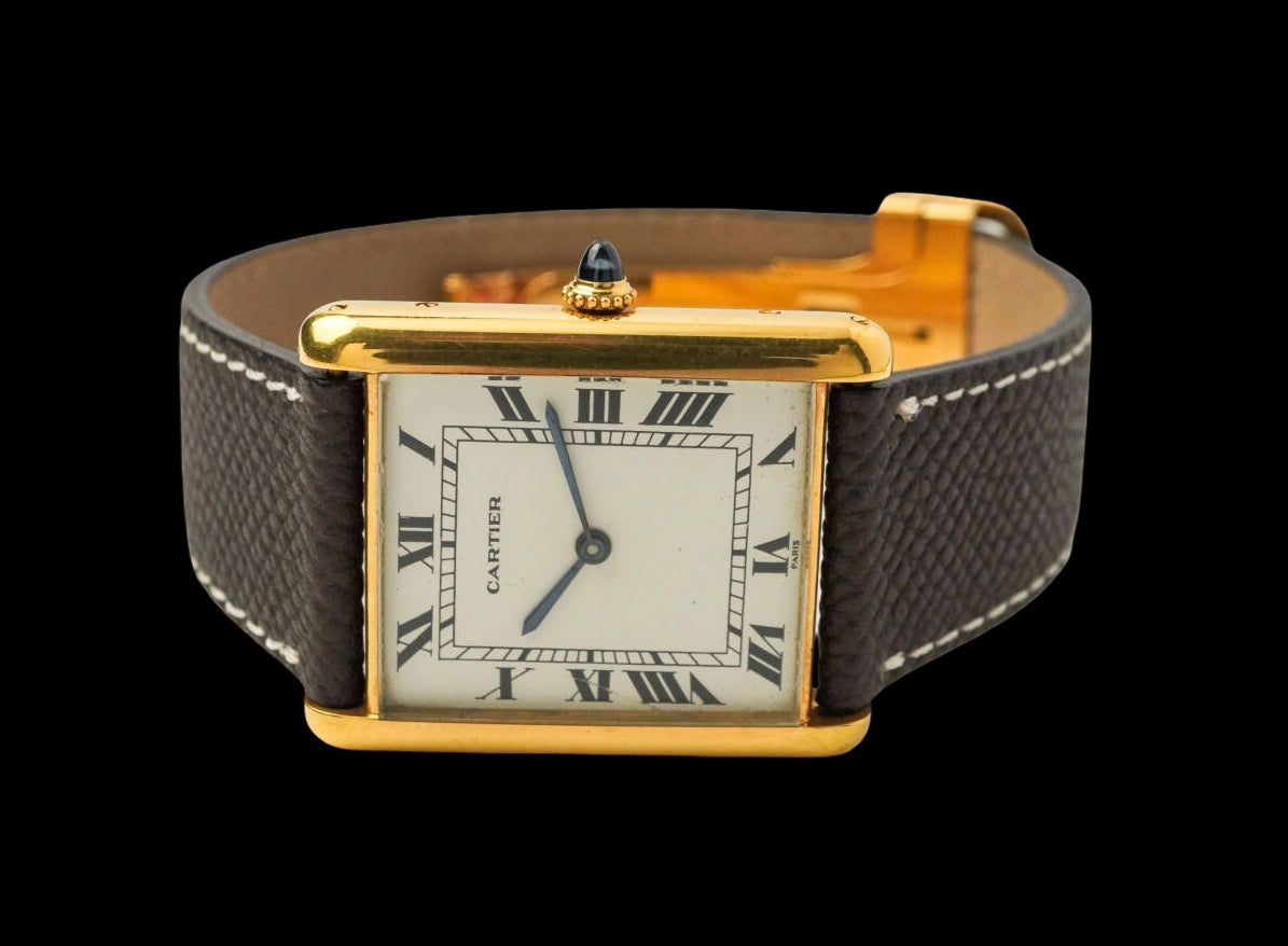 Cartier Tank Louis XL Jumbo Ref.17002 · Paris Dial · 18K Yellow Gold · Automatic Vintage Dress Watch (A Rank)
