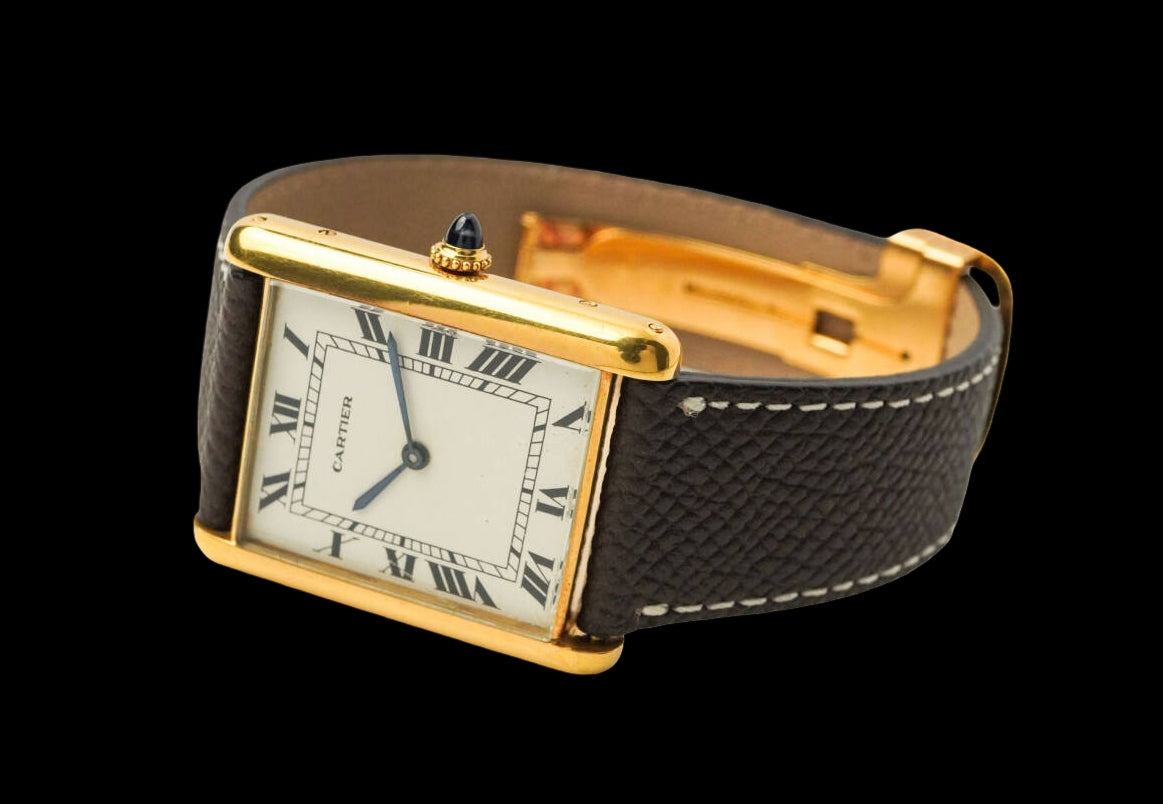 Cartier Tank Louis XL Jumbo Ref.17002 · Paris Dial · 18K Yellow Gold · Automatic Vintage Dress Watch (A Rank)
