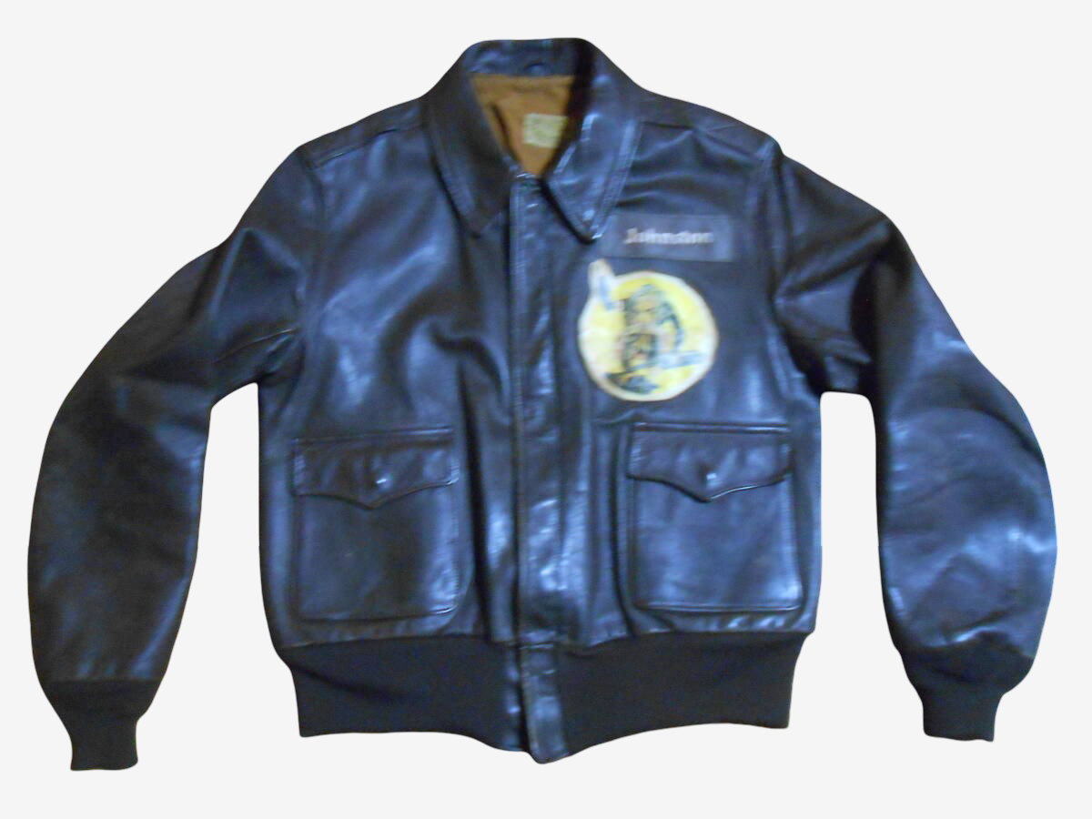 WW2 WWII A-2 Flight Jacket Star Sportswear 866th Bomb Squadron B-24 Pacific Theater Painted Back Vintage USAAF