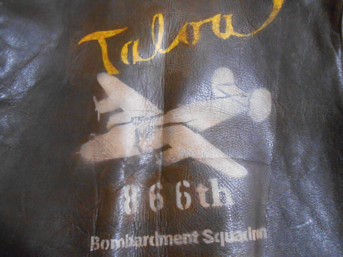 WW2 WWII A-2 Flight Jacket Star Sportswear 866th Bomb Squadron B-24 Pacific Theater Painted Back Vintage USAAF