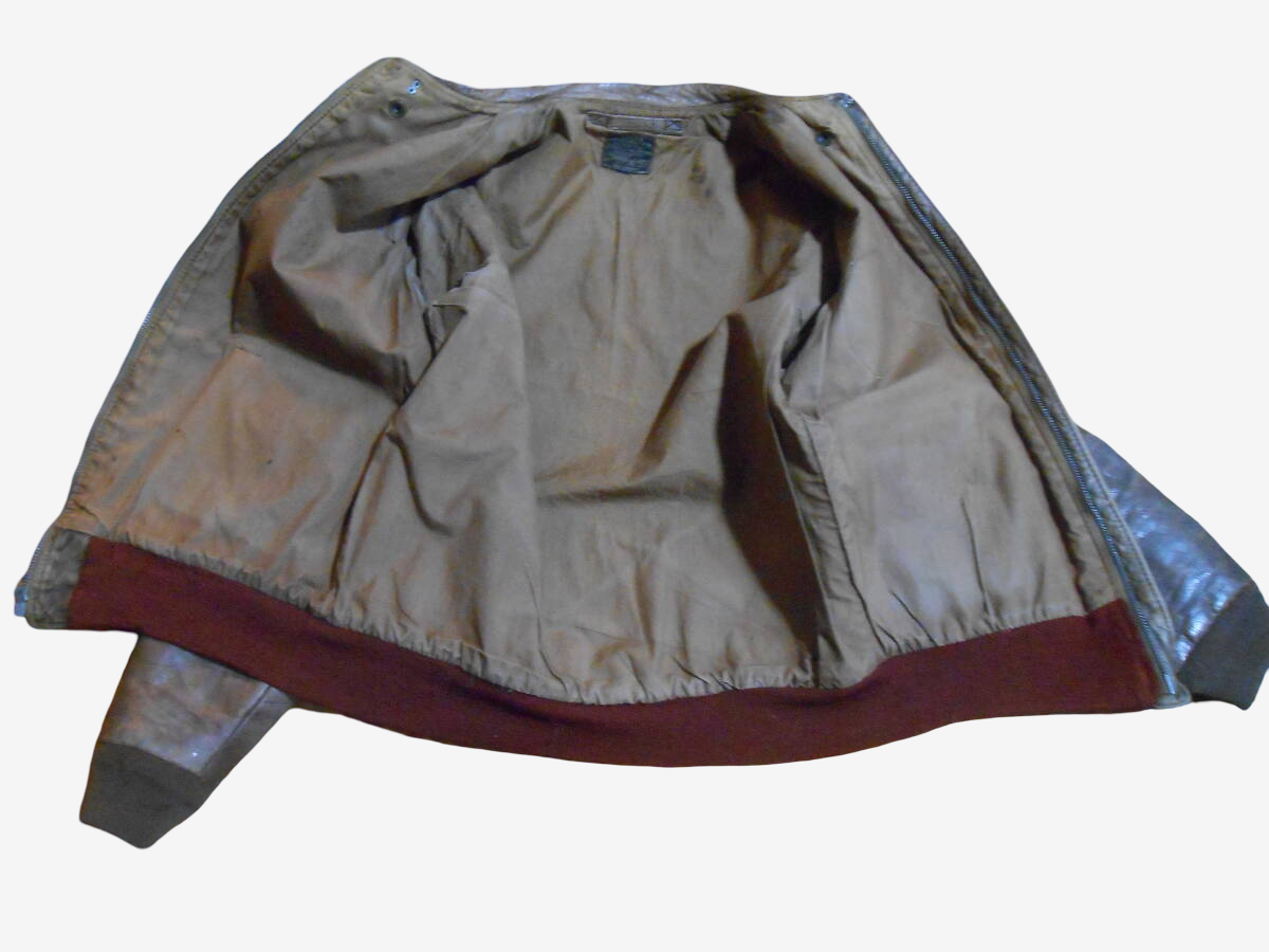 WW2 Aero A2 Flight Jacket B26 Marauder Bombardier Painted 9th Air Force Vintage USAAF Leather Jacket Rare