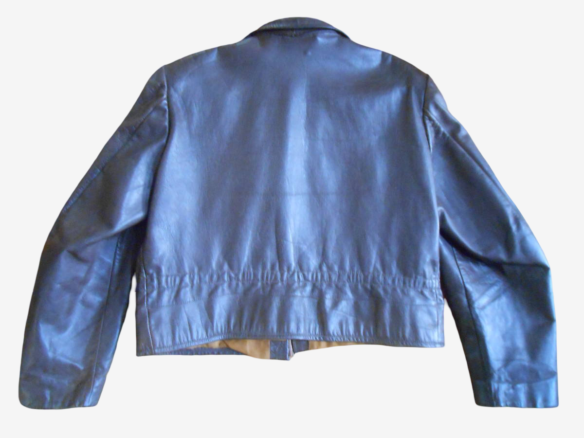 WW2 WWII German Luftwaffe Attributed Leather Flight Jacket Private Purchase Brown Zip Front Aviation Jacket Rare