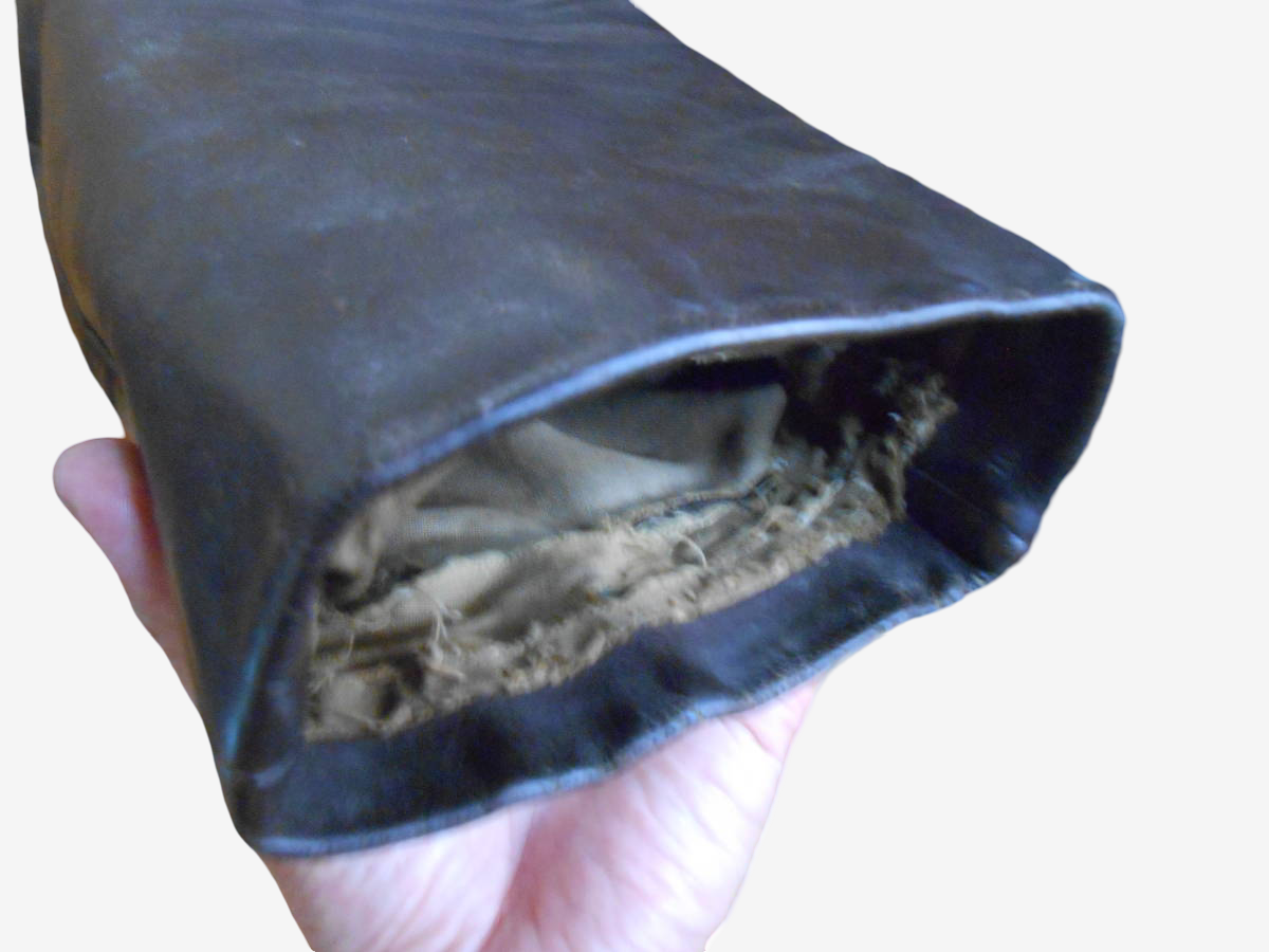 WW2 WWII German Luftwaffe Attributed Leather Flight Jacket Private Purchase Brown Zip Front Aviation Jacket Rare